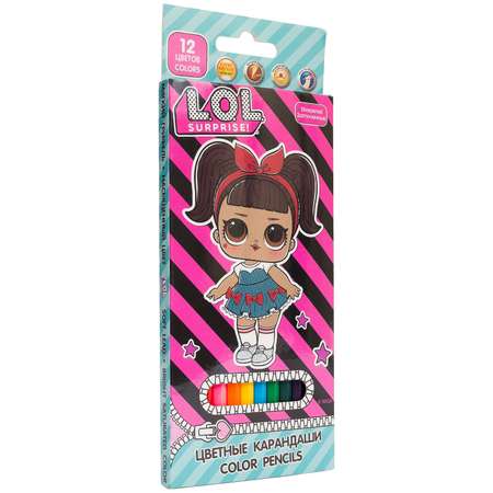 Карандаши цветные L.O.L. Surprise! 12 шт.