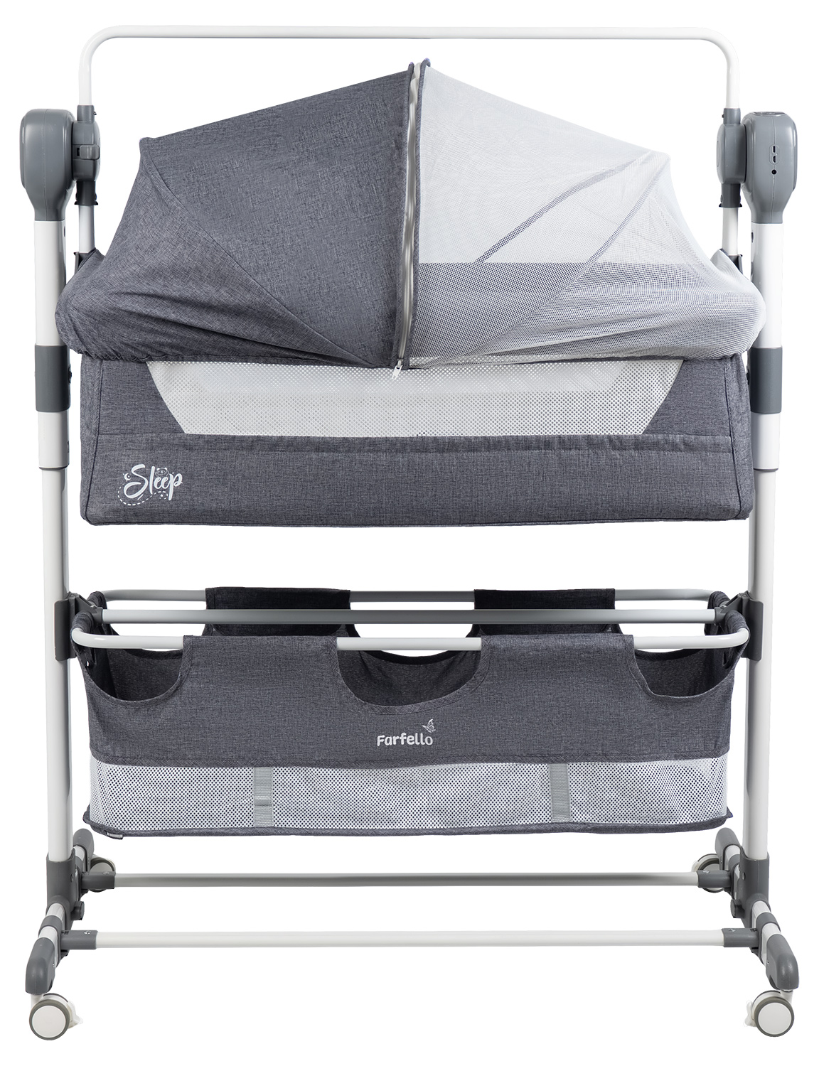 Колыбель Farfello Sleep серый - фото 8