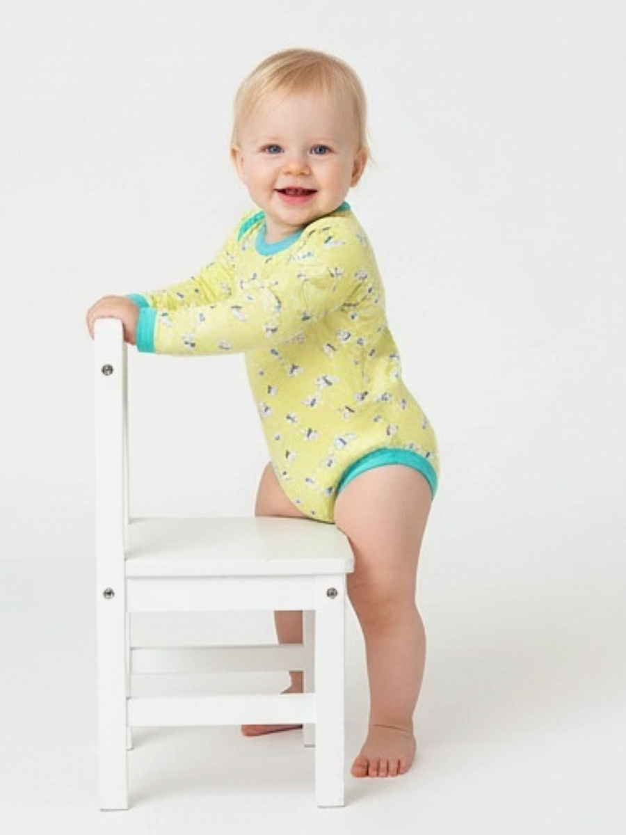 Боди Linas baby 1282-9 Желтый - фото 5
