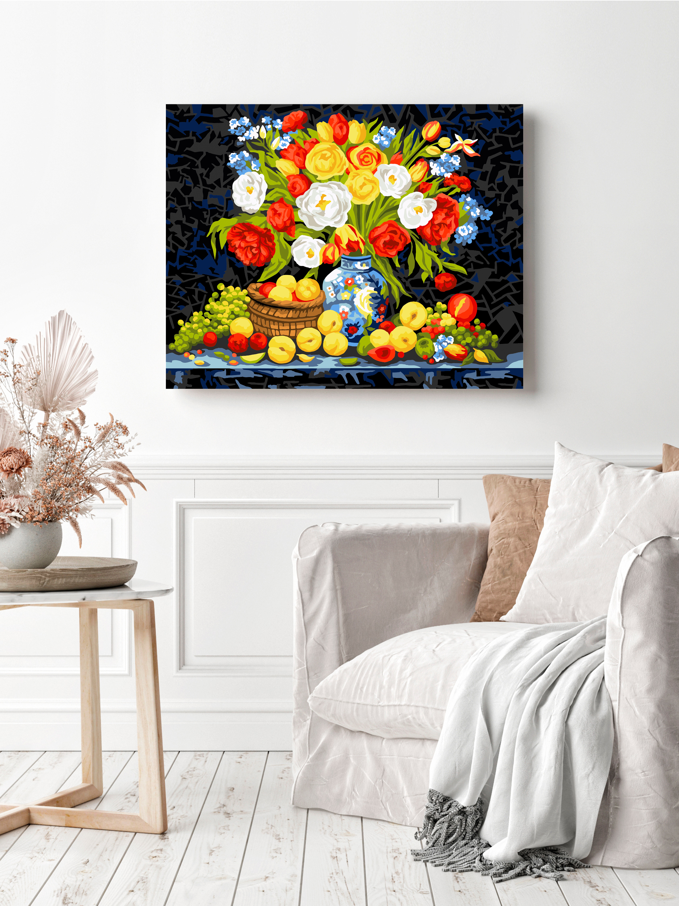 Картина по номерам Art sensation Натюрморт с фруктами в ассортименте - фото 3