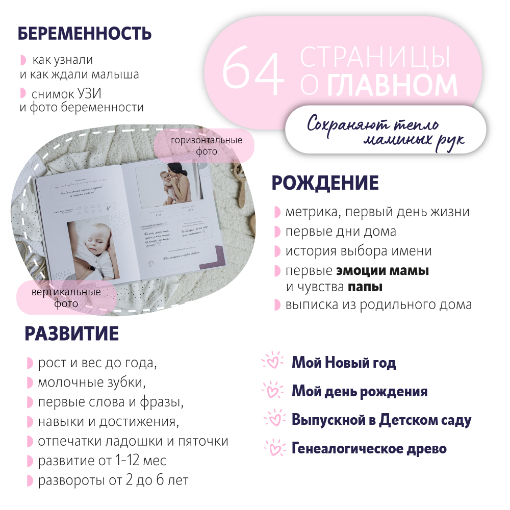 Фотоальбом-дневник Moms Recordbook История детства - фото 3
