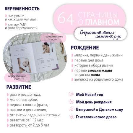 Фотоальбом-дневник Moms Recordbook История детства