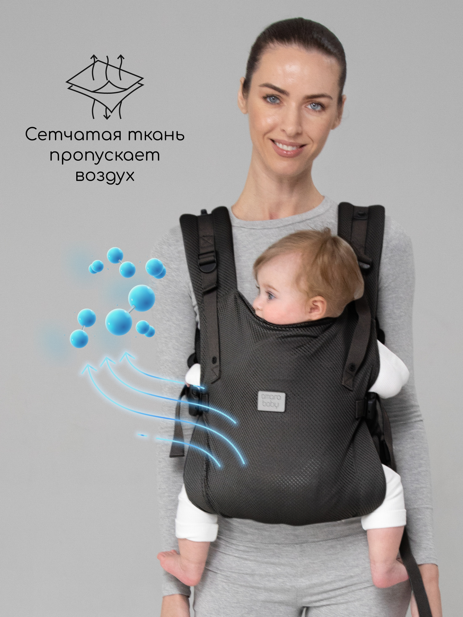 Эргорюкзак Amarobaby Hugger - фото 7