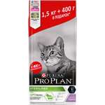 Корм сухой для кошек PRO PLAN 1.5кг+400г 75362 индейка стерилизованных для поддержания здоровья почек