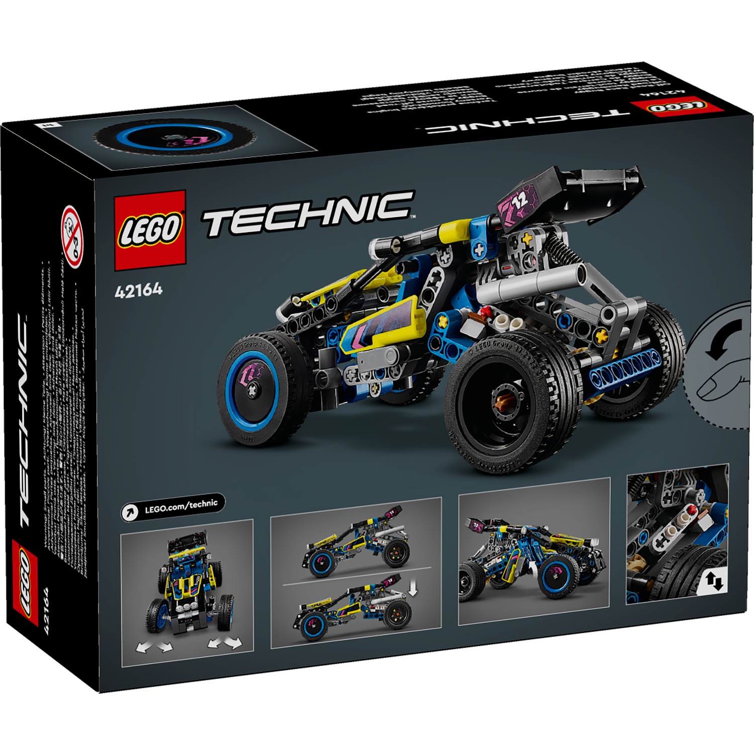 Конструктор LEGO Technic Багги для гонок по бездорожью 219 дет. - фото 9
