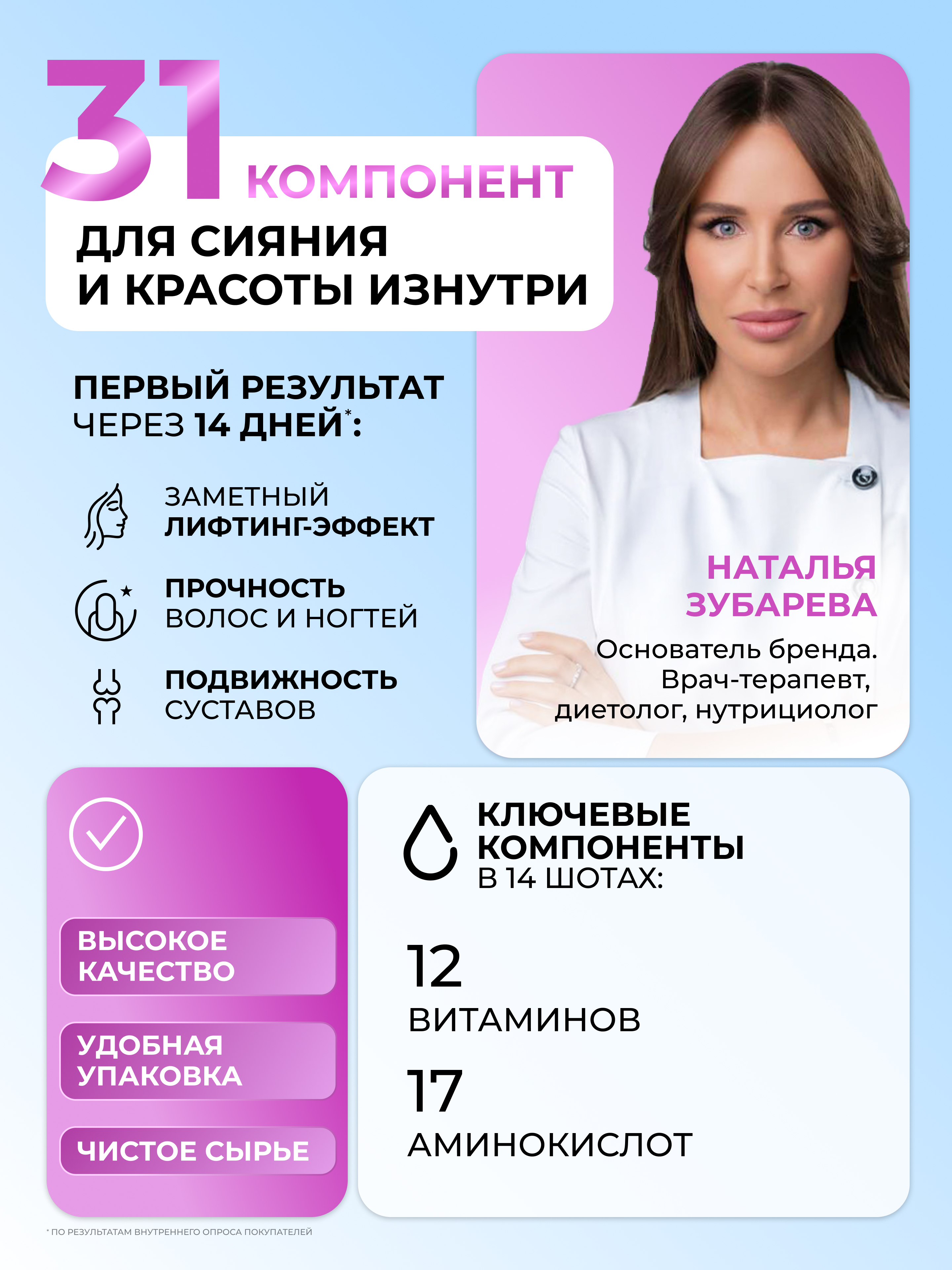 Коллаген Dr. Zubareva Концентрат вкус малина - фото 3