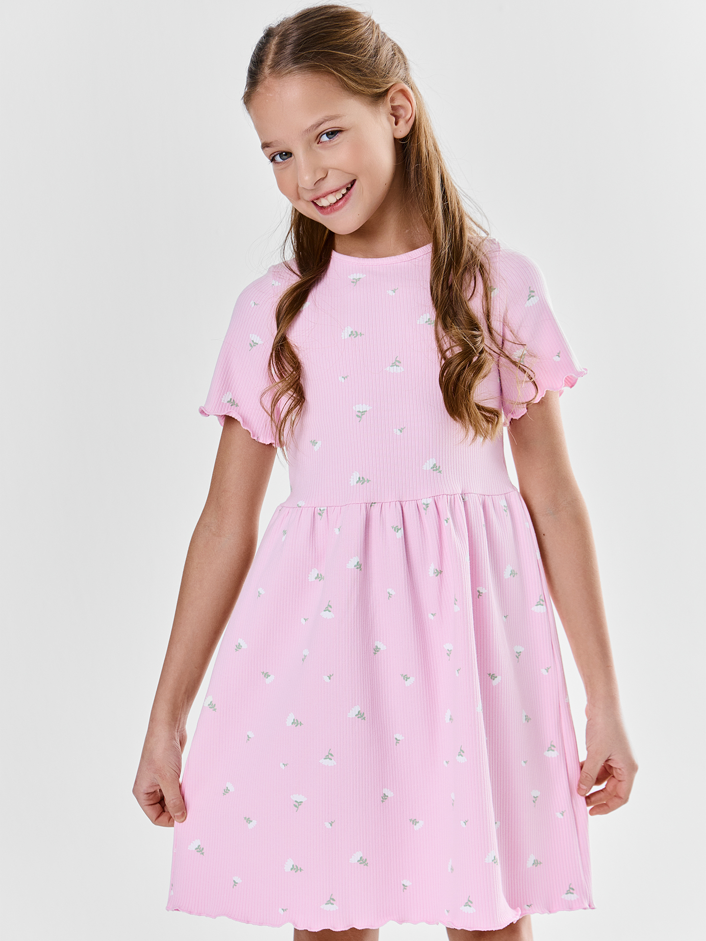 Платье Mark Formelle (Марк Формэль) 157864/цветочки на розовом - фото 3