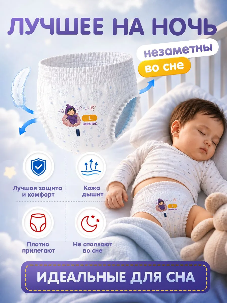 Трусики Kiddo Night L (9-14 кг) 18 шт. - фото 7