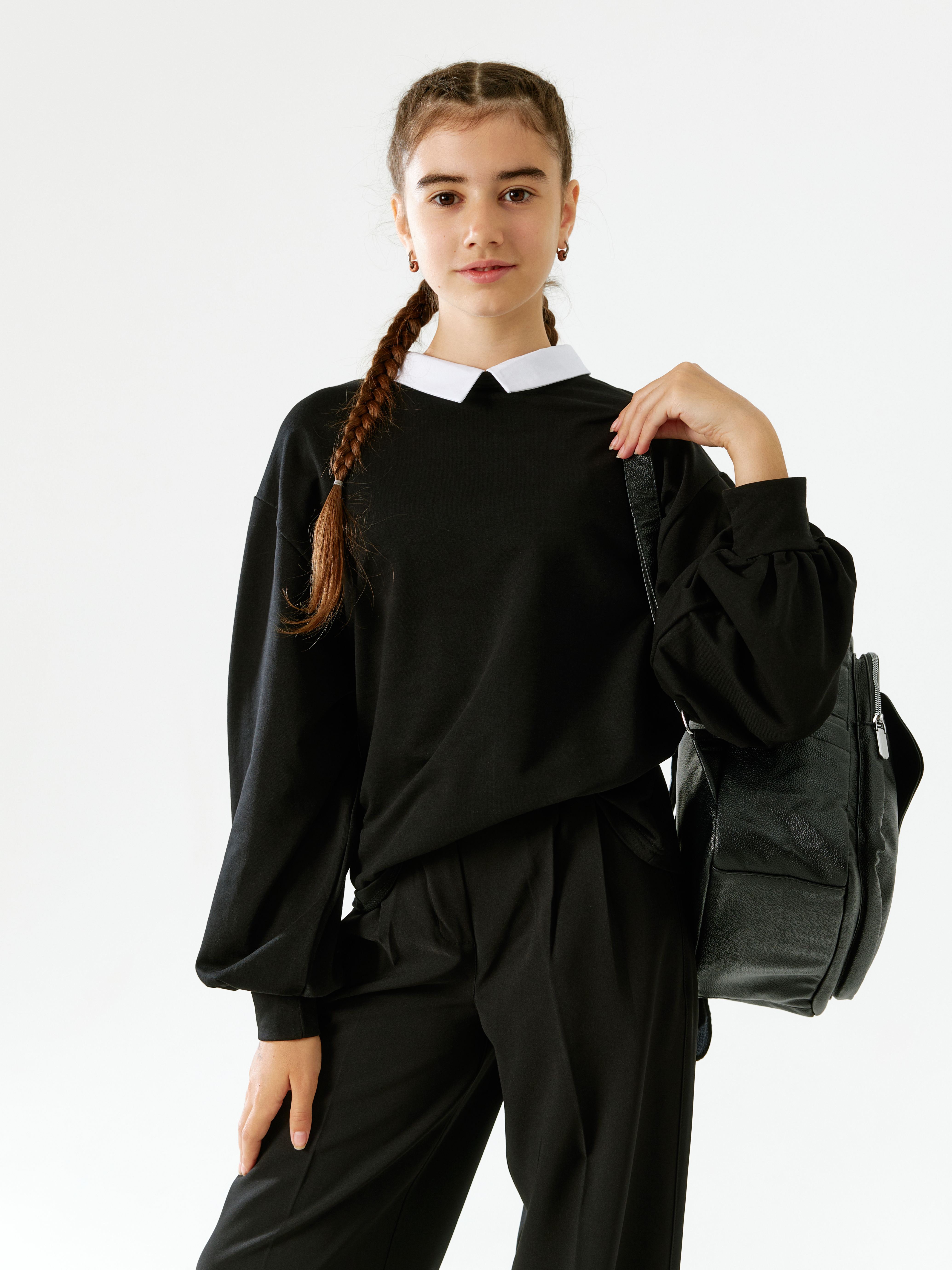 Свитшот macio лонг_черный - фото 1