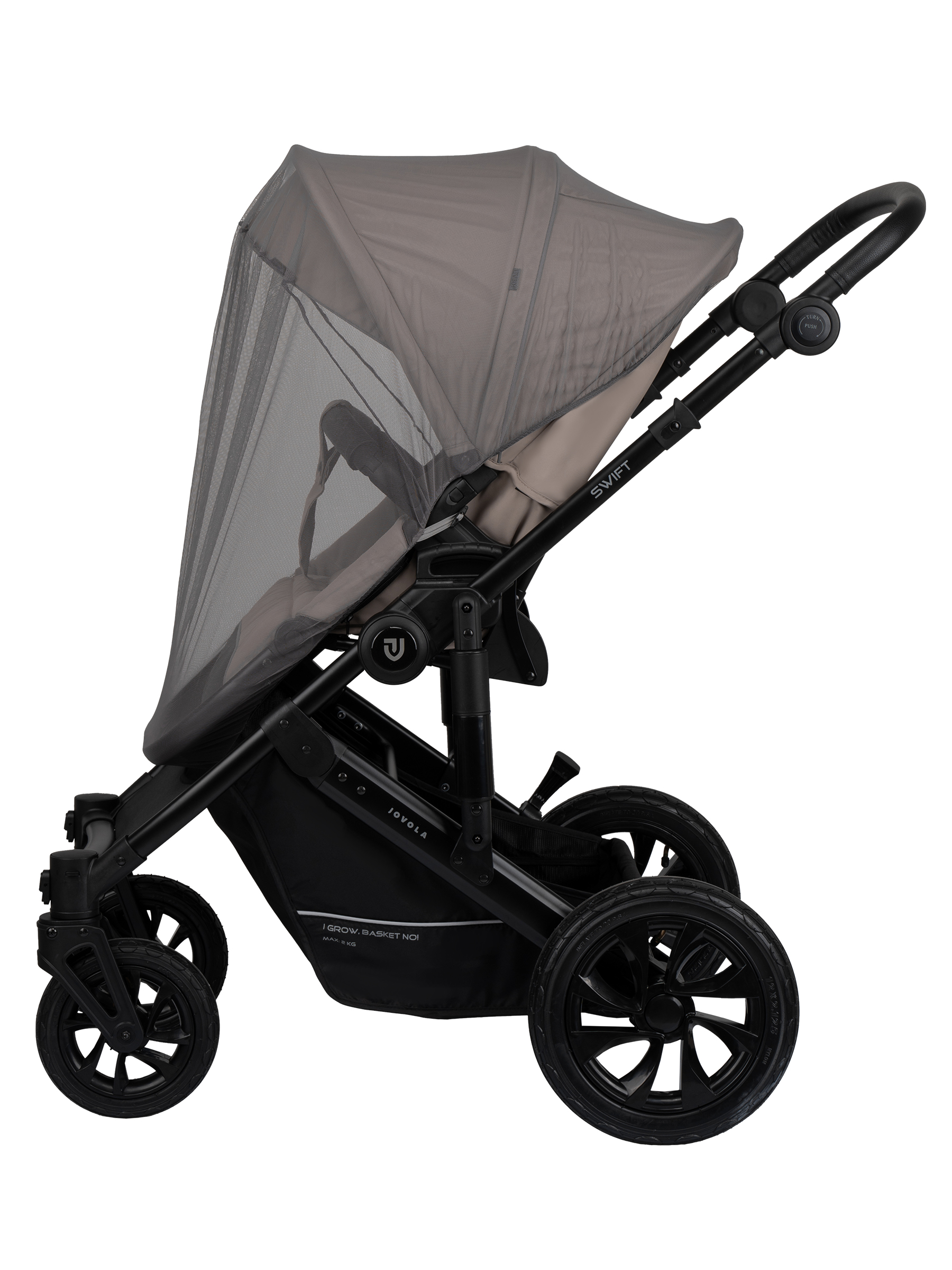 Коляска 3в1 JOVOLA Swift Plus бежевый - фото 16