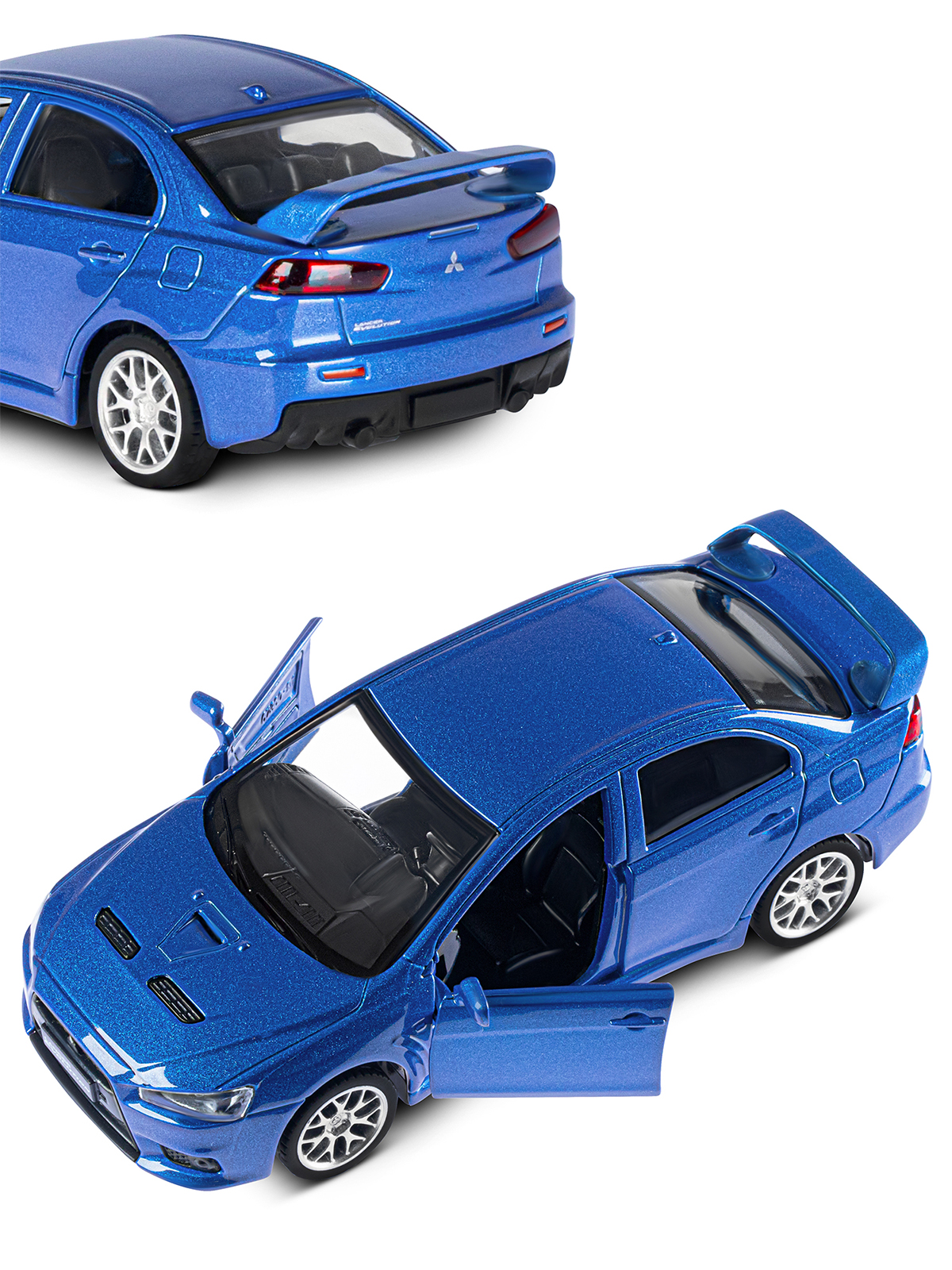 Автомобиль АВТОпанорама Mitsubishi Lancer Evolution 1:41 JB1251578 - фото 9