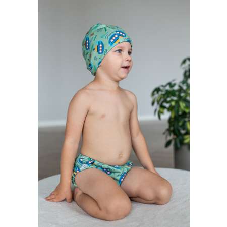 Шапочка для плавания Мамин Я Батискафы размер 3-6 лет