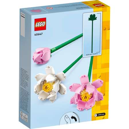 Конструктор LEGO Botanicals Цветы лотоса блочный