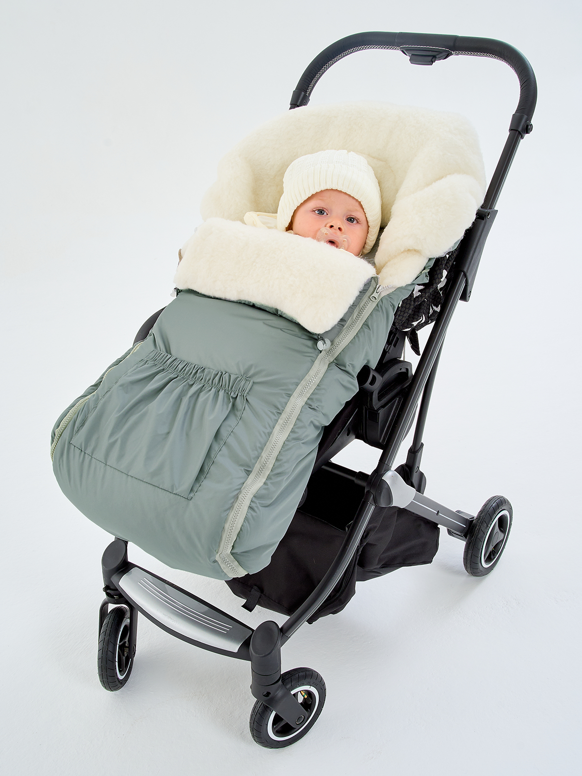 Конверт в коляску Осьминожка Трансформер серый - фото 1