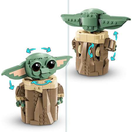 Конструктор LEGO Star Wars Грогу в летающей коляске блочный