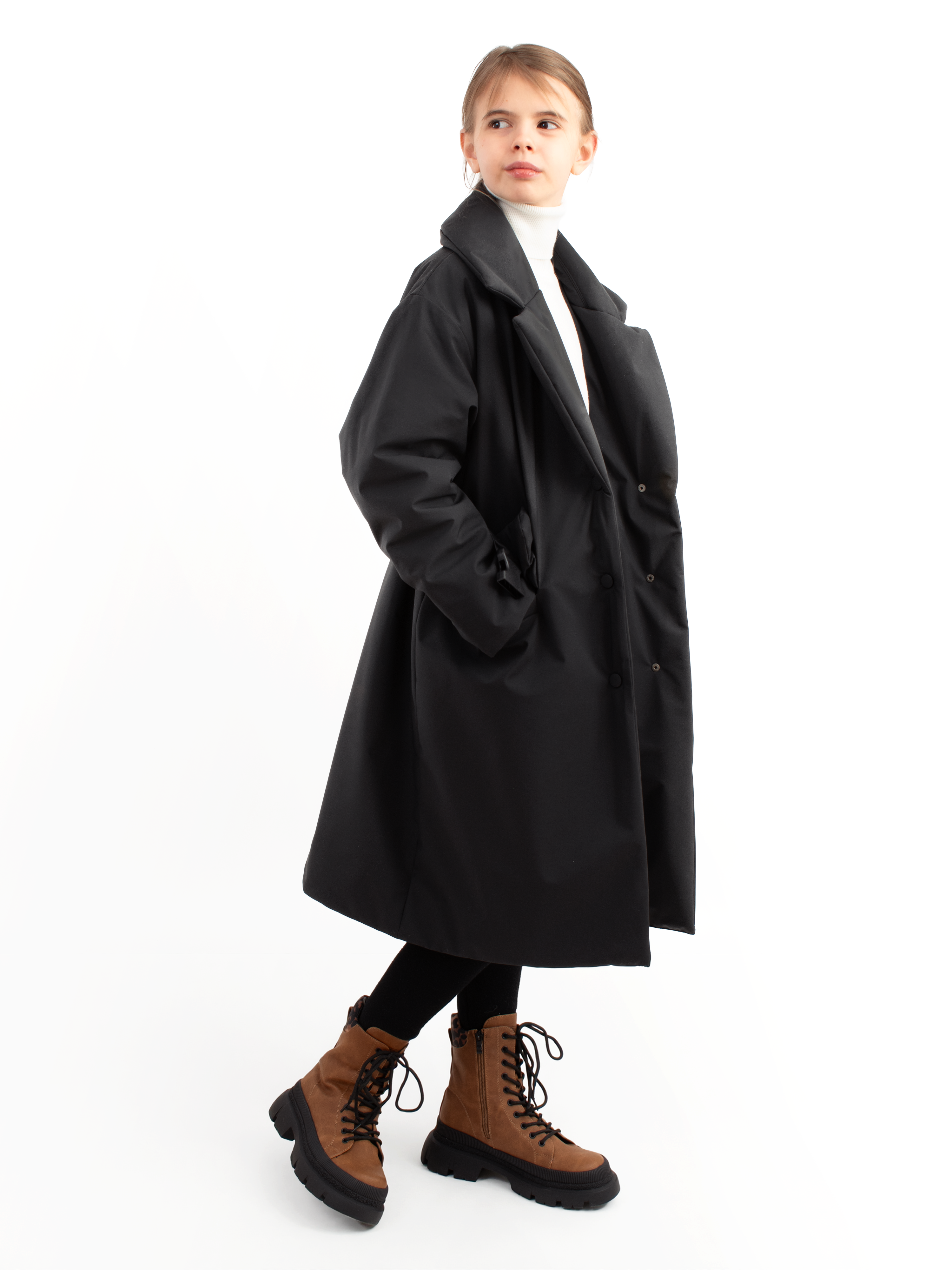 Пальто AllisZhuk 00_480/черный - фото 5