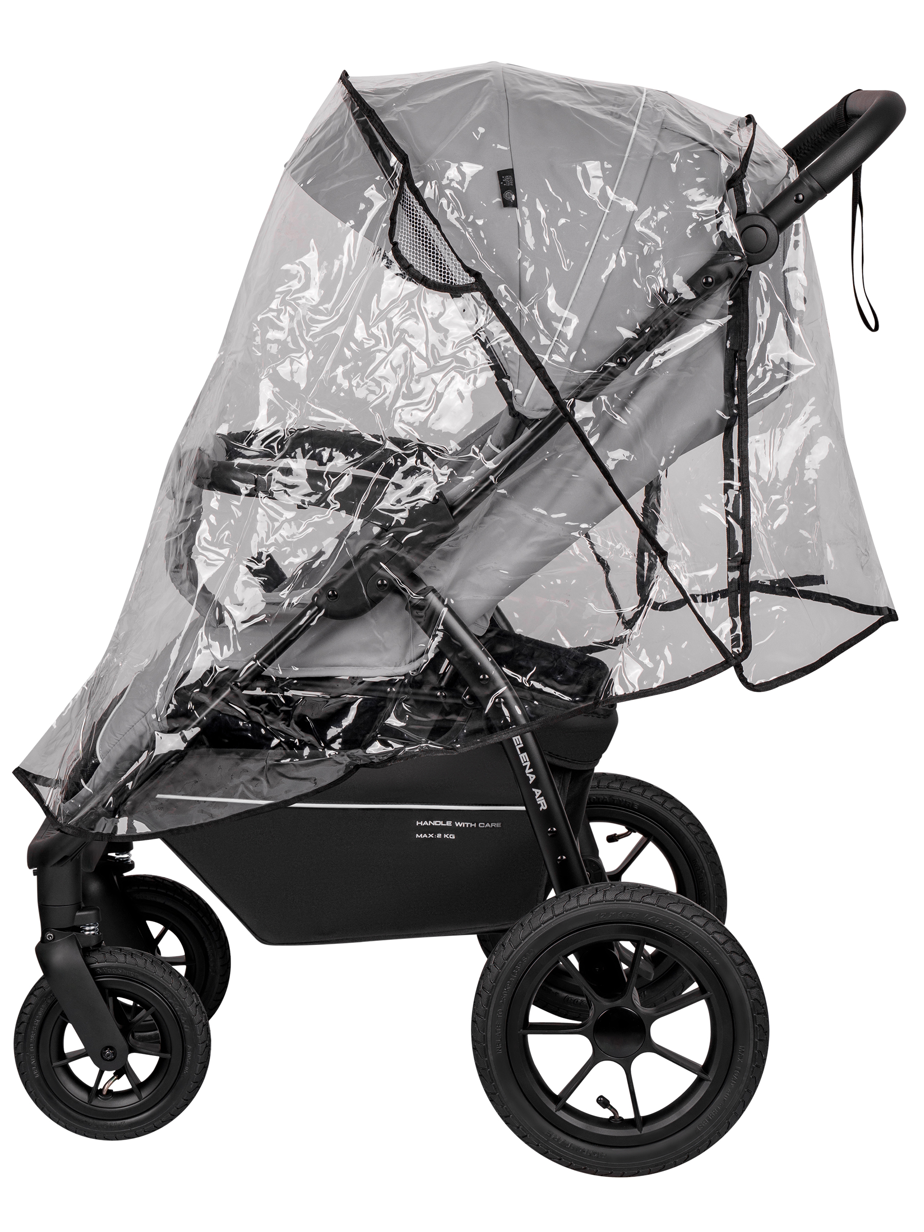 Коляска прогулочная JOVOLA Selena Air new светло-серый - фото 12