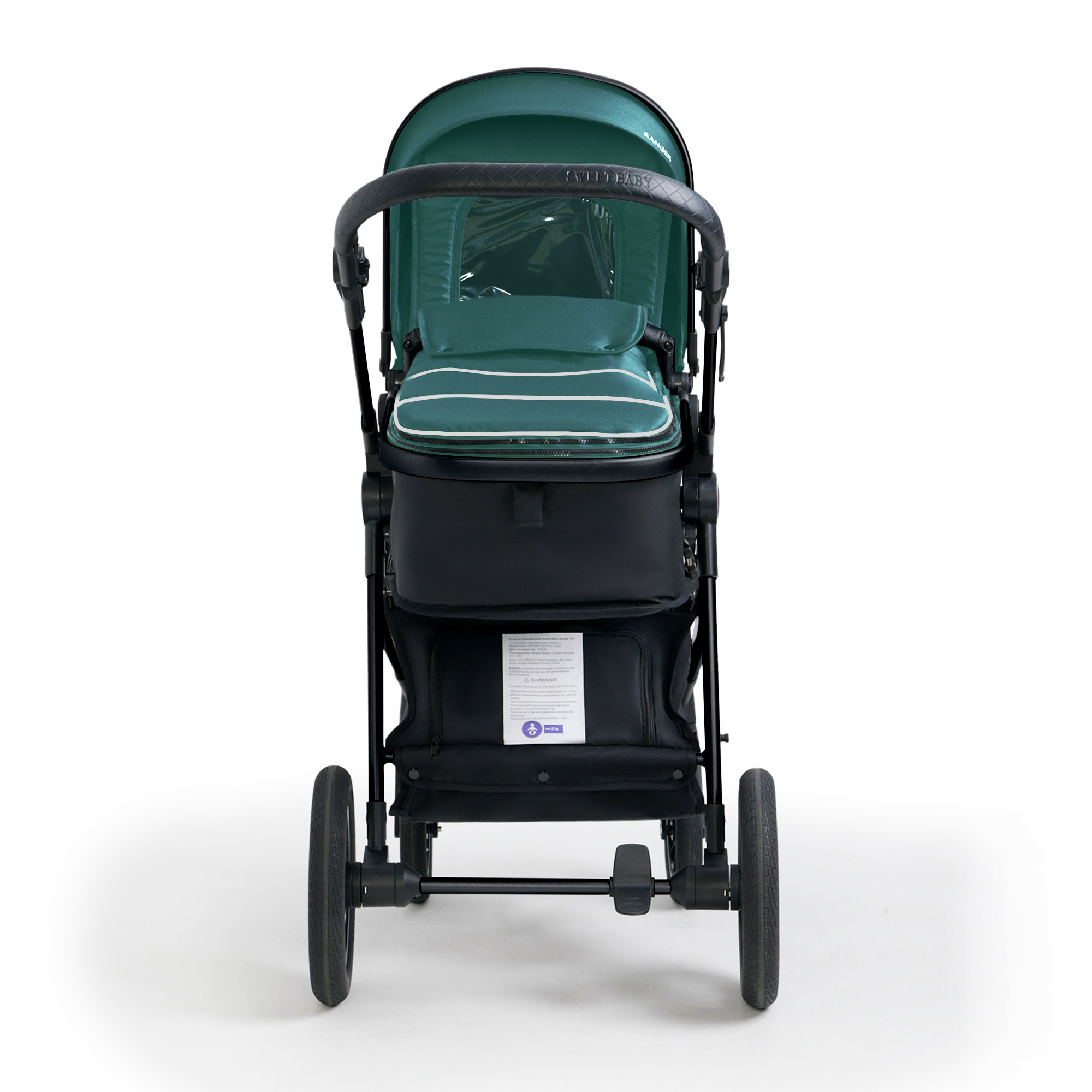 Коляска трансформер Sweet Baby зеленый - фото 21