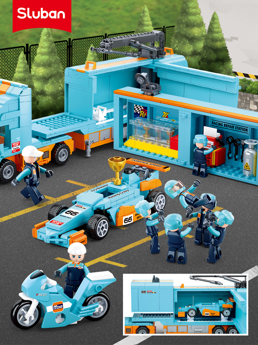 Конструктор SLUBAN 1044 дет. - фото 2