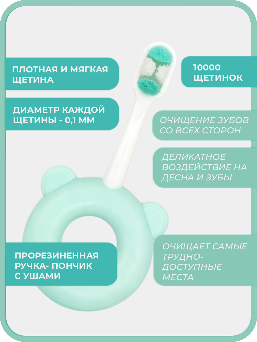 Зубная щетка классическая Чистый Зуб от 0 лет 1 шт. - фото 4