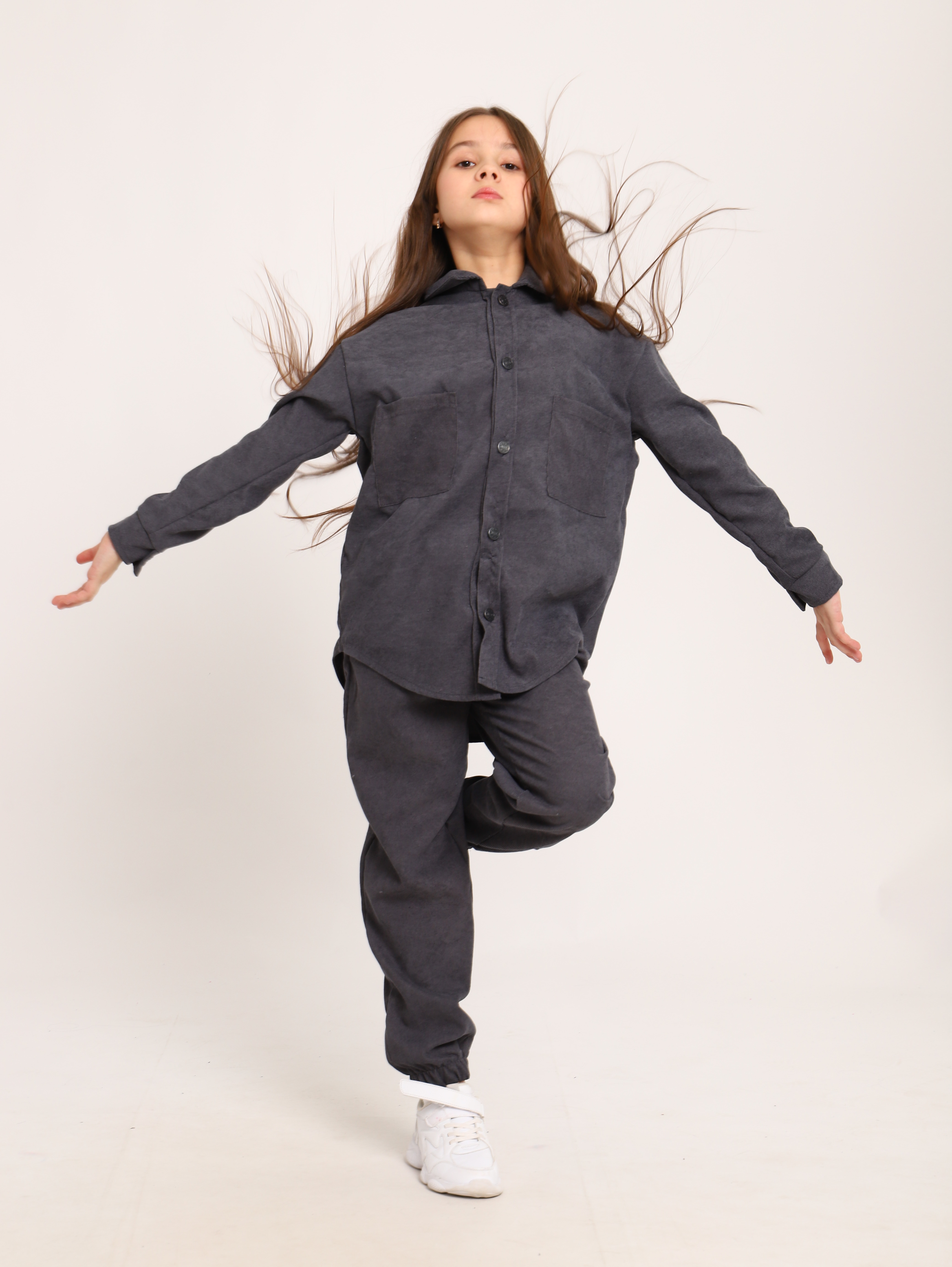 Костюм ЛАДОШКИ Костюм Вельвет графит - фото 7