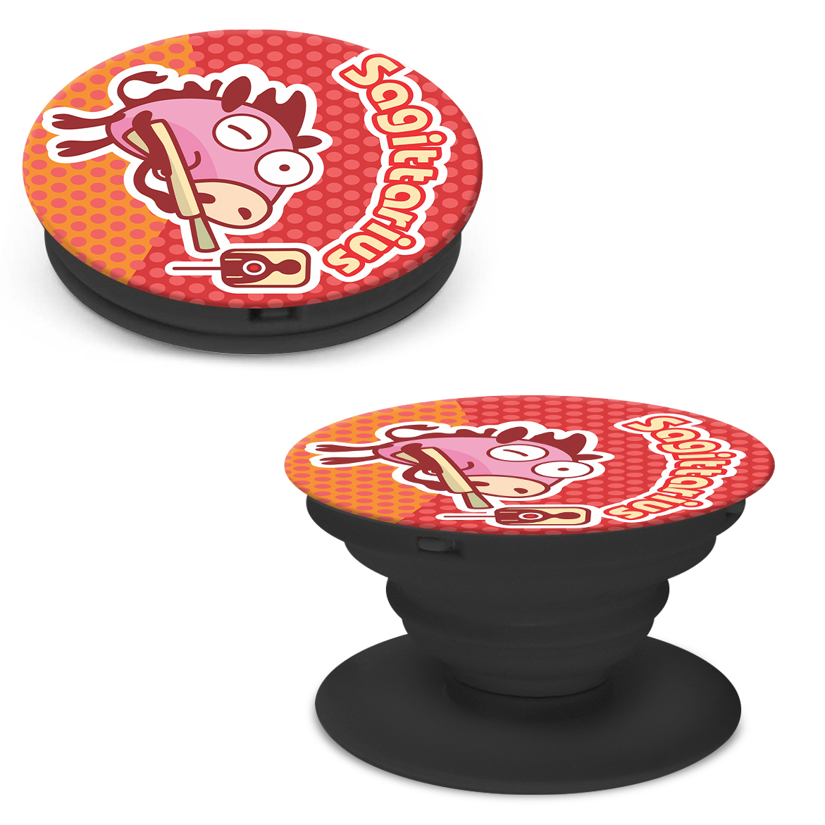 Держатель для телефона Krutoff Попсокет Знак Зодиака мультяшный Стрелец - фото 4