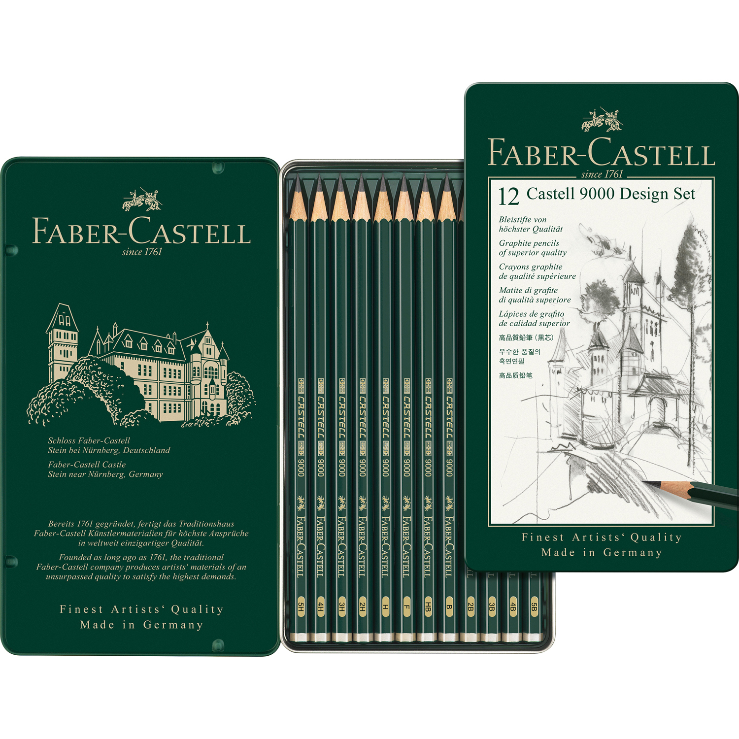 Карандаши чернографитные Faber Castell 12 шт. - фото 2