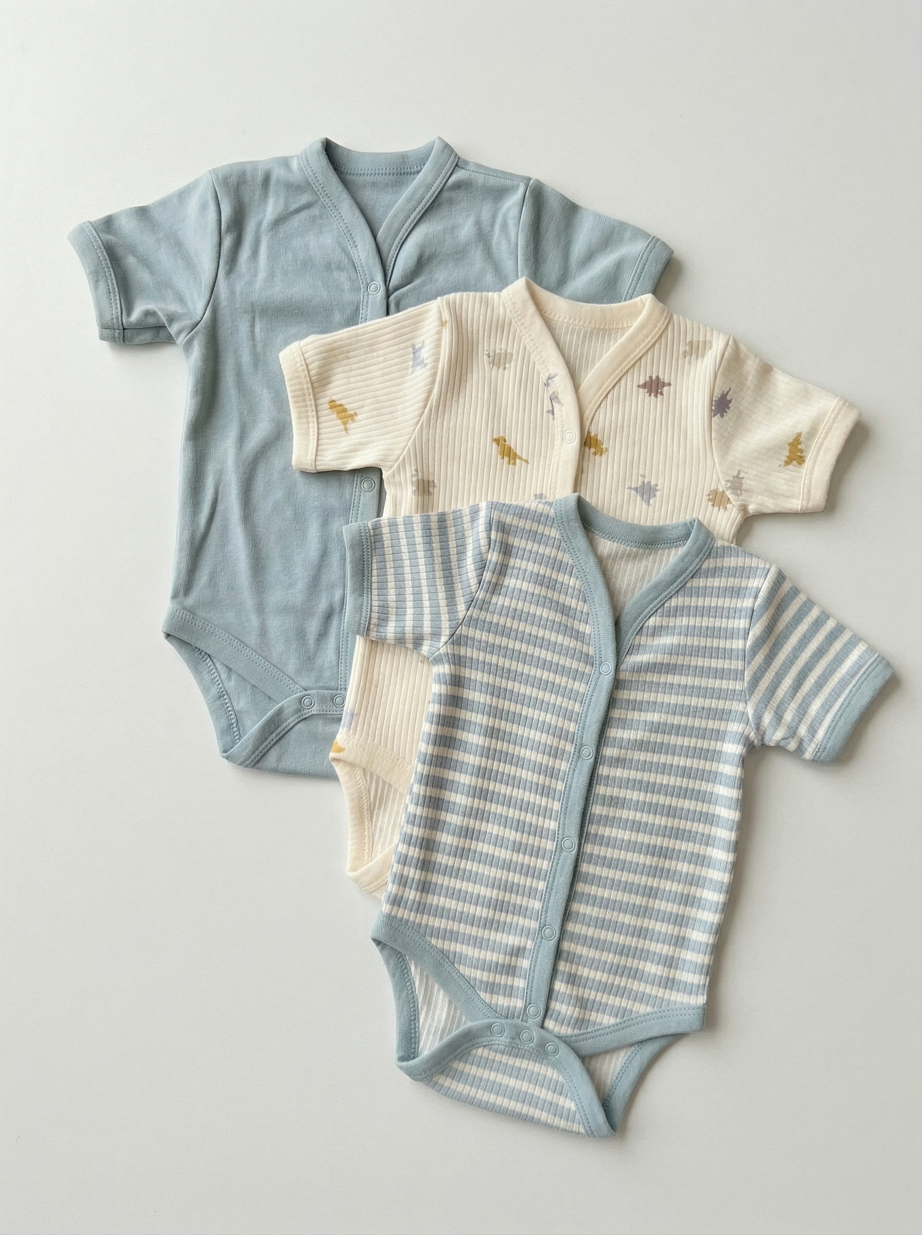 Боди 3 шт Супер Пупс нбр/3пр/бд/sk23/полоска/дино - фото 1