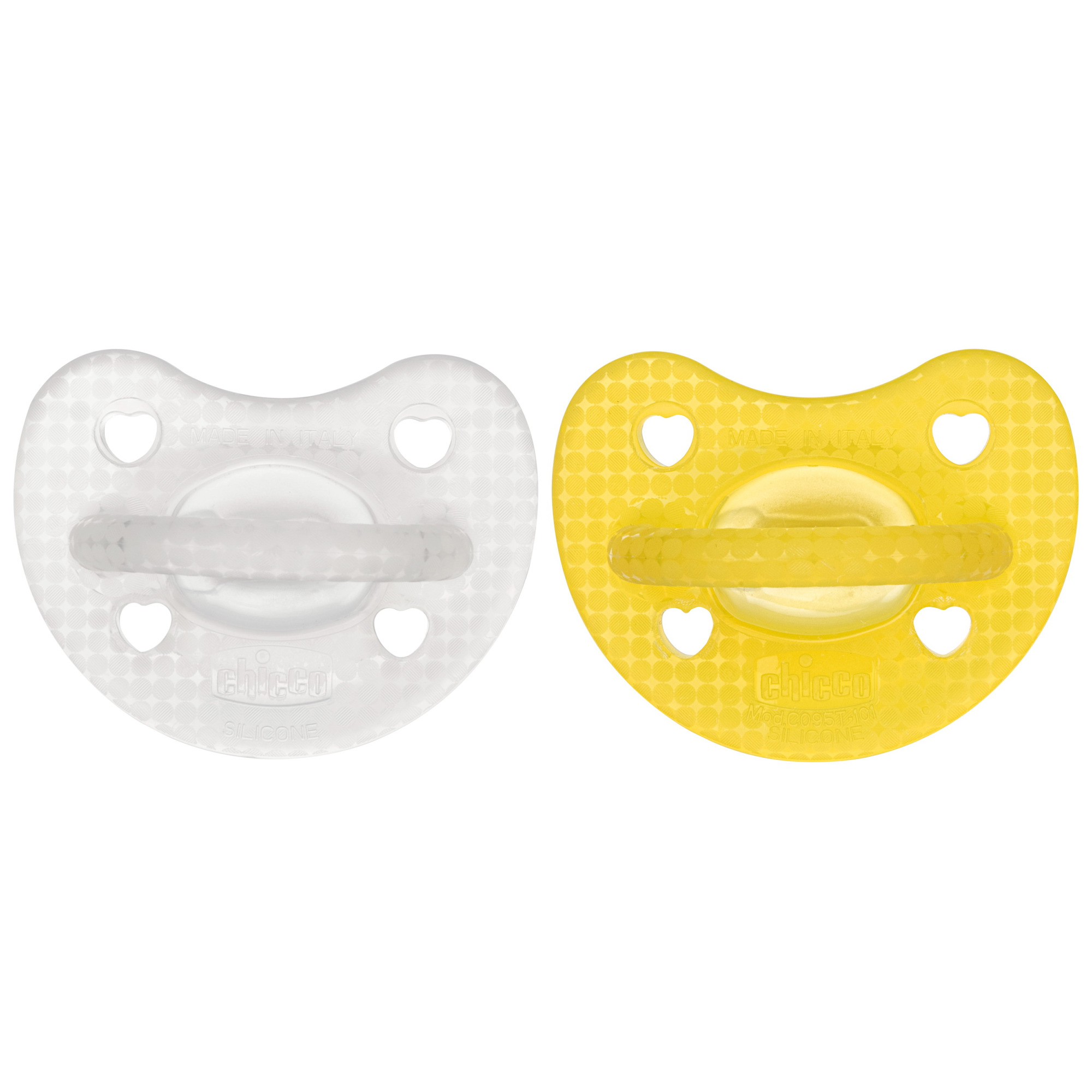 Пустышка Chicco силикон анатомическая от 3 мес. 2 шт. - фото 1
