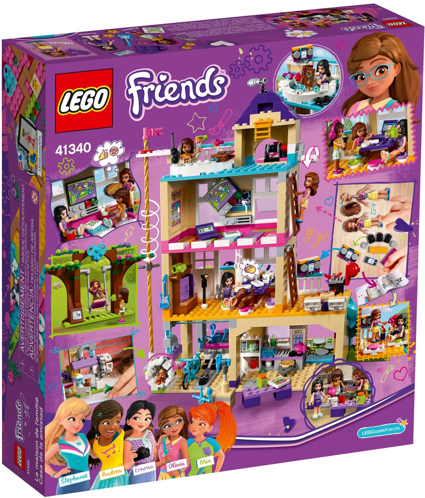 Конструктор LEGO Friends Дом дружбы 41340 722 дет. - фото 2