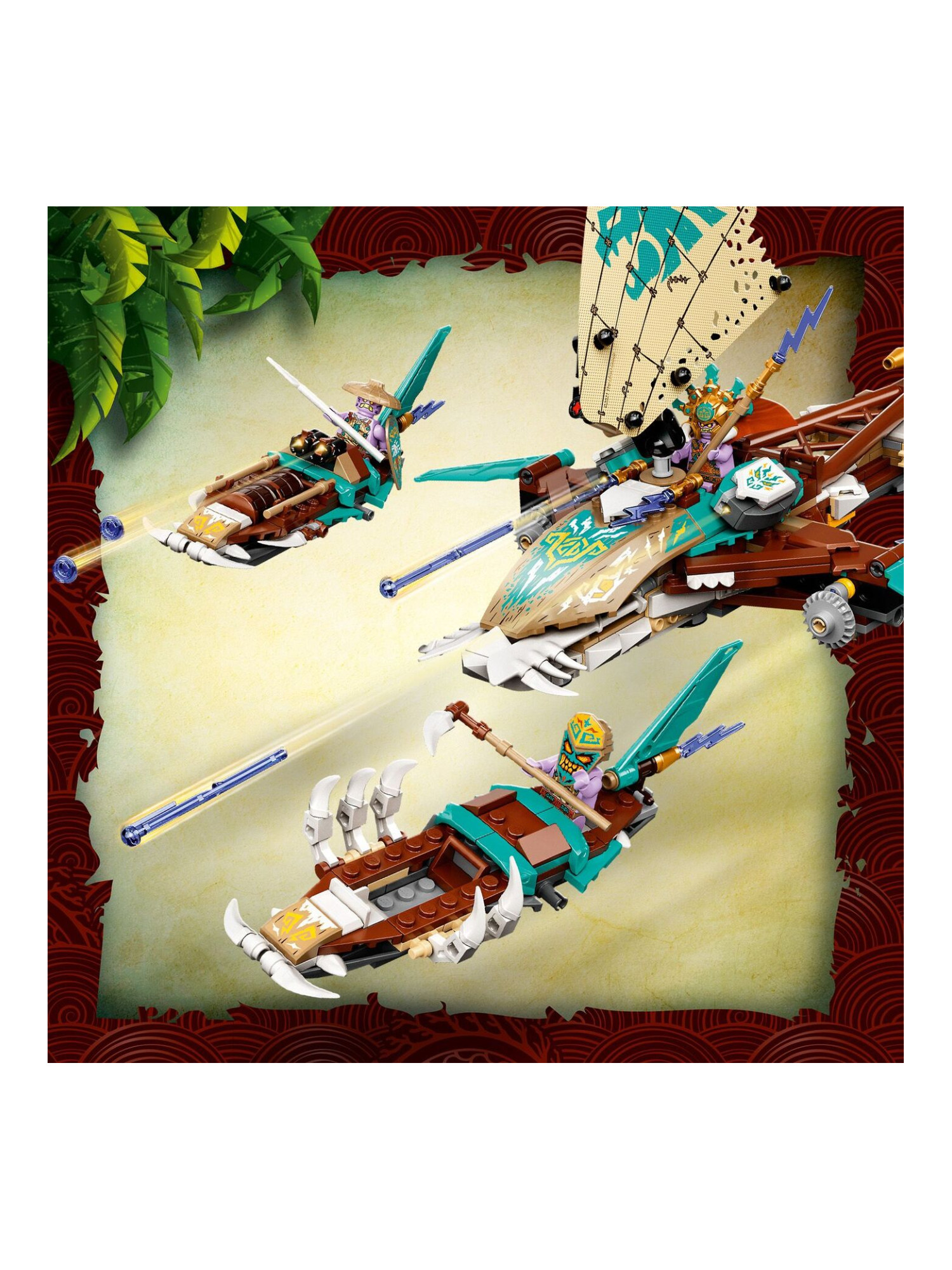 Конструктор LEGO NINJAGO Битва на катамаране 780 дет. - фото 10