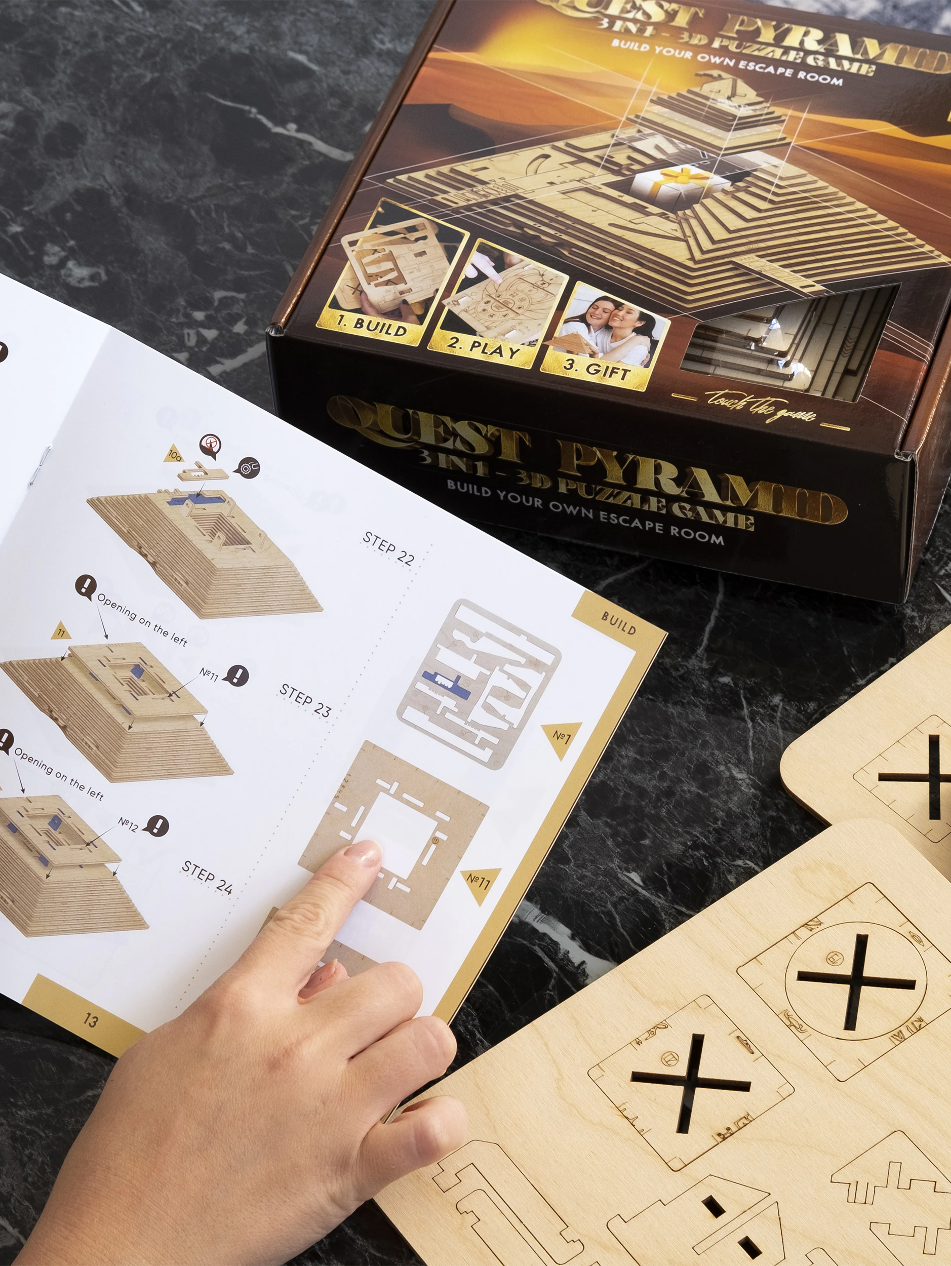 Настольная игра EscapeWelt Пирамида DIY - фото 5