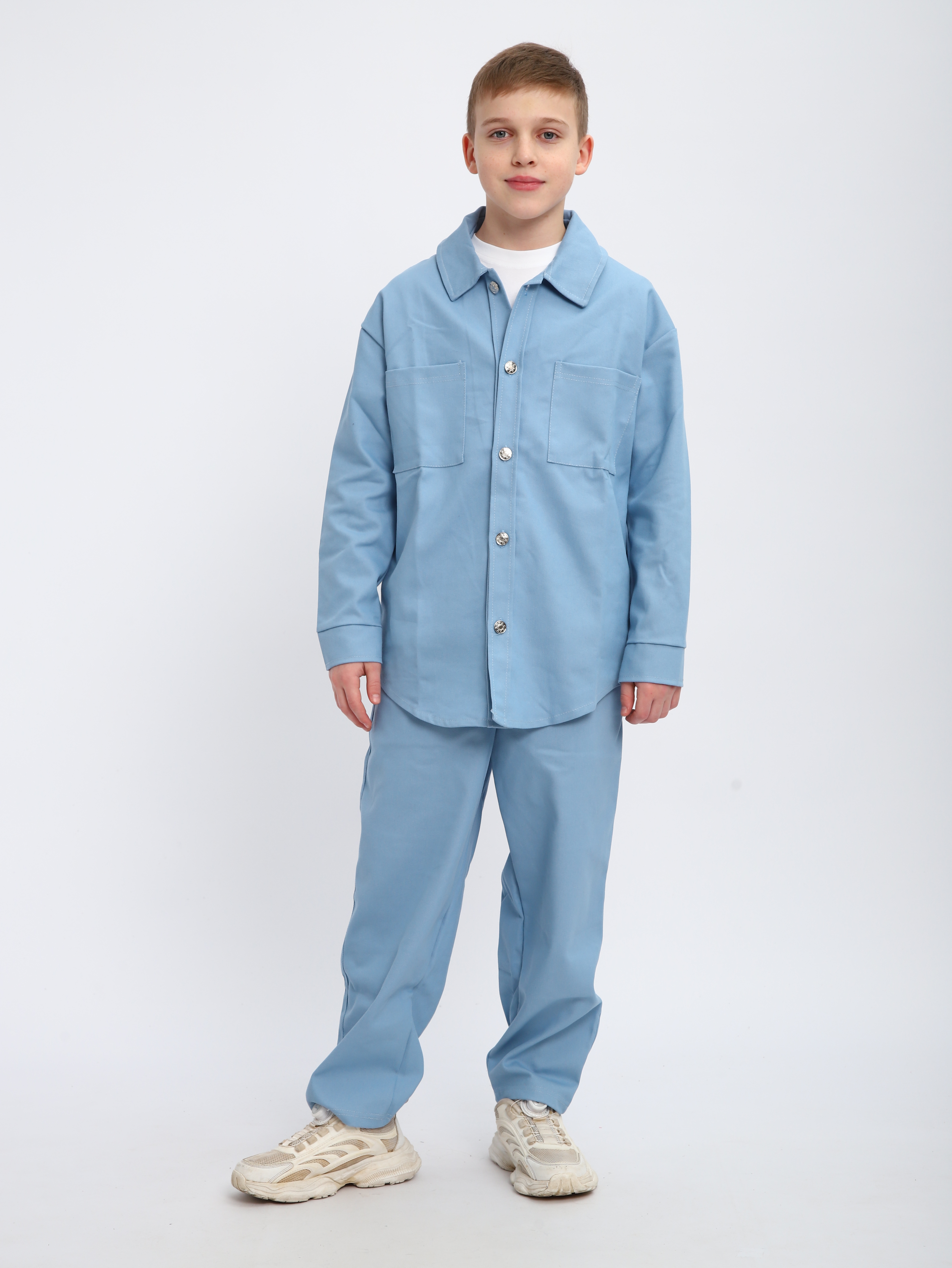Костюм ЛАДОШКИ Комплект Деним голубой - фото 1