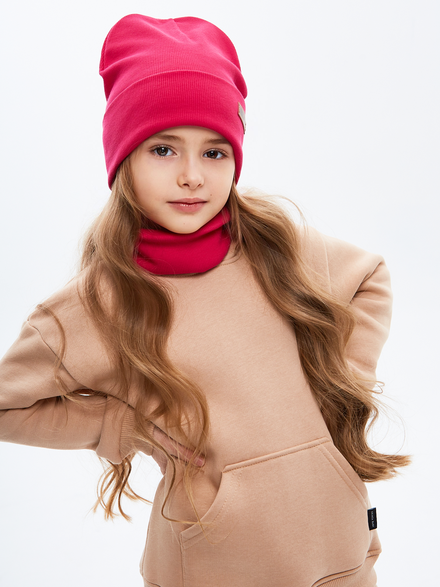 Шапка и снуд NYCkids NYC-H-70-KashOtvG-Rasp - фото 10