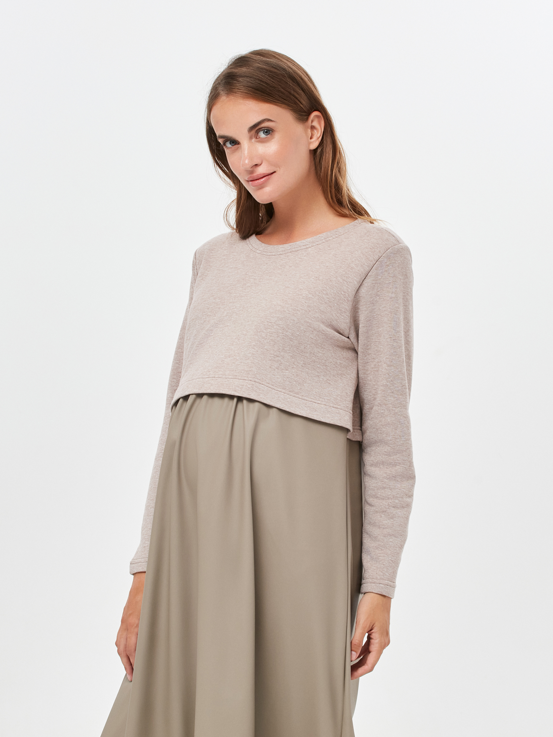 Платье для кормящих Proud Mom ПКОЖ-0500-мокко - фото 4