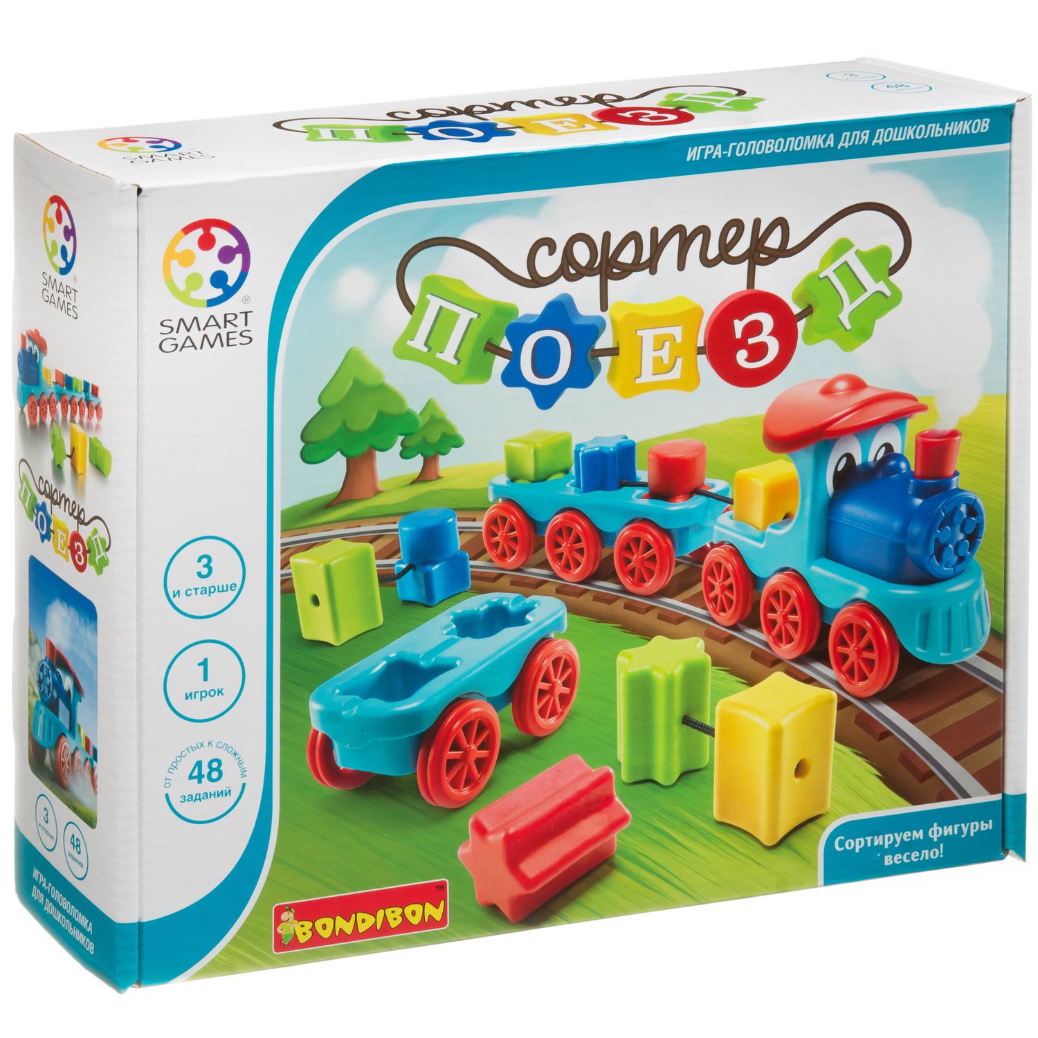 Настольная игра Bondibon логическая ПОЕЗД СОРТЕР - фото 2