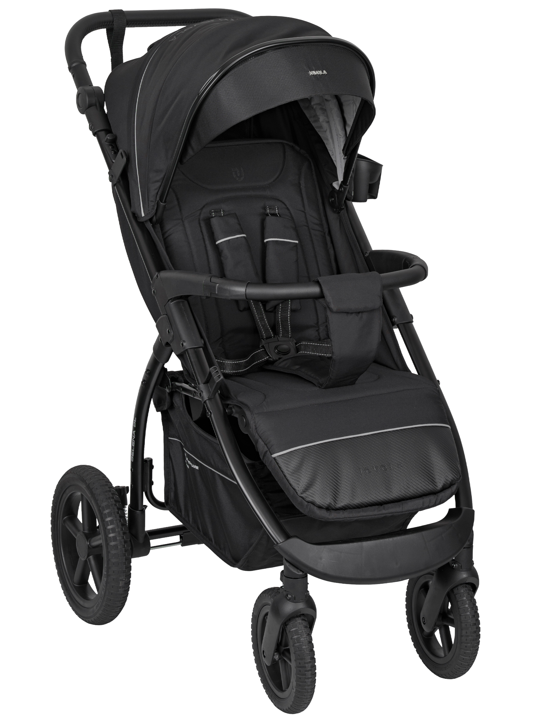 Коляска прогулочная JOVOLA Selena SL, всесезонная черный - фото 17