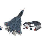 Конструктор brick labs самолет СУ-57 с ангаром