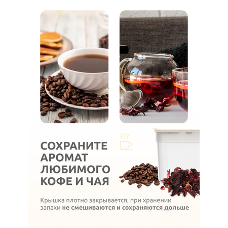 Набор контейнеров InHome для сыпучих продуктов и еды