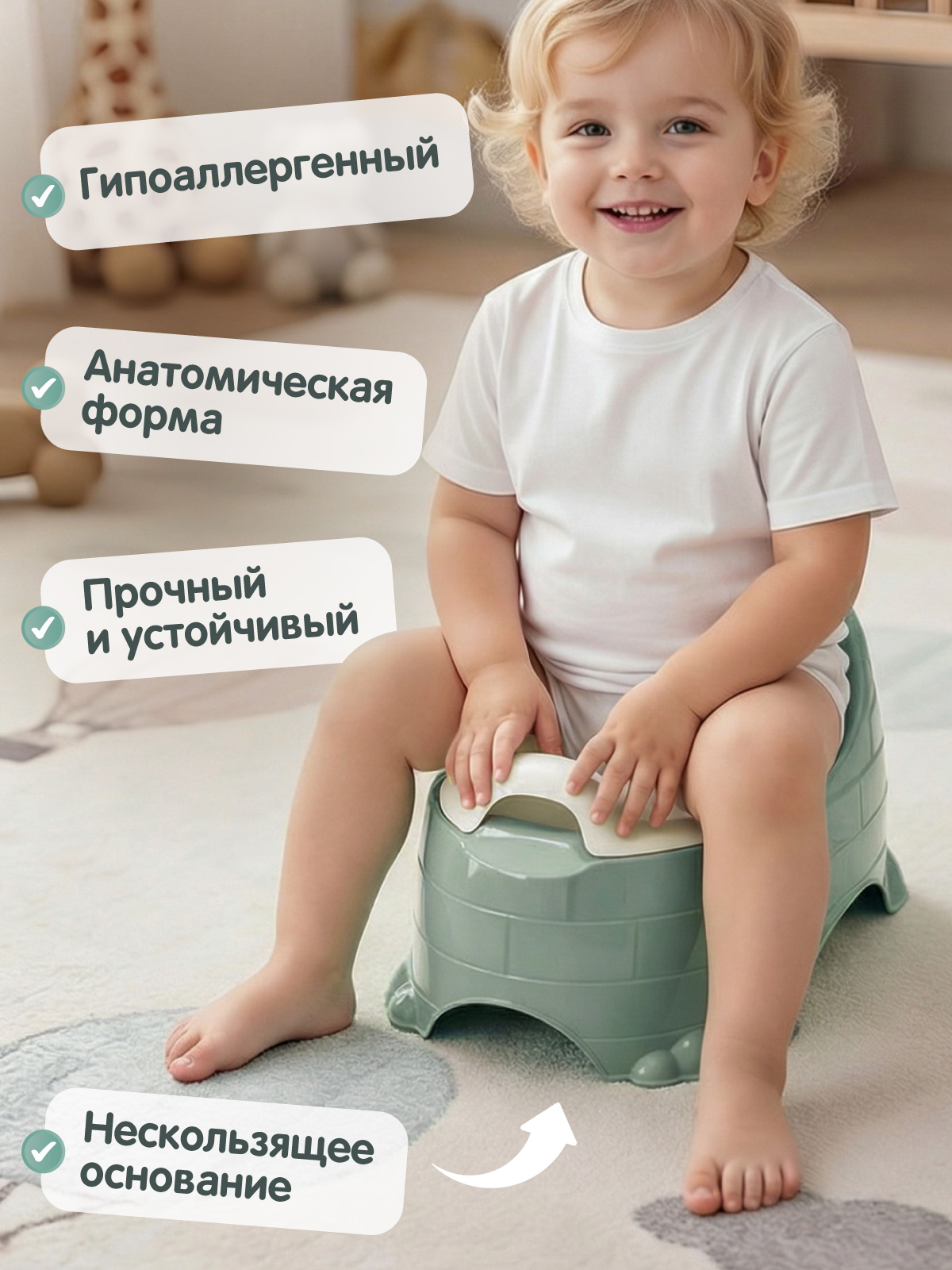 Горшок Компания Друзей хаки зеленый - фото 2