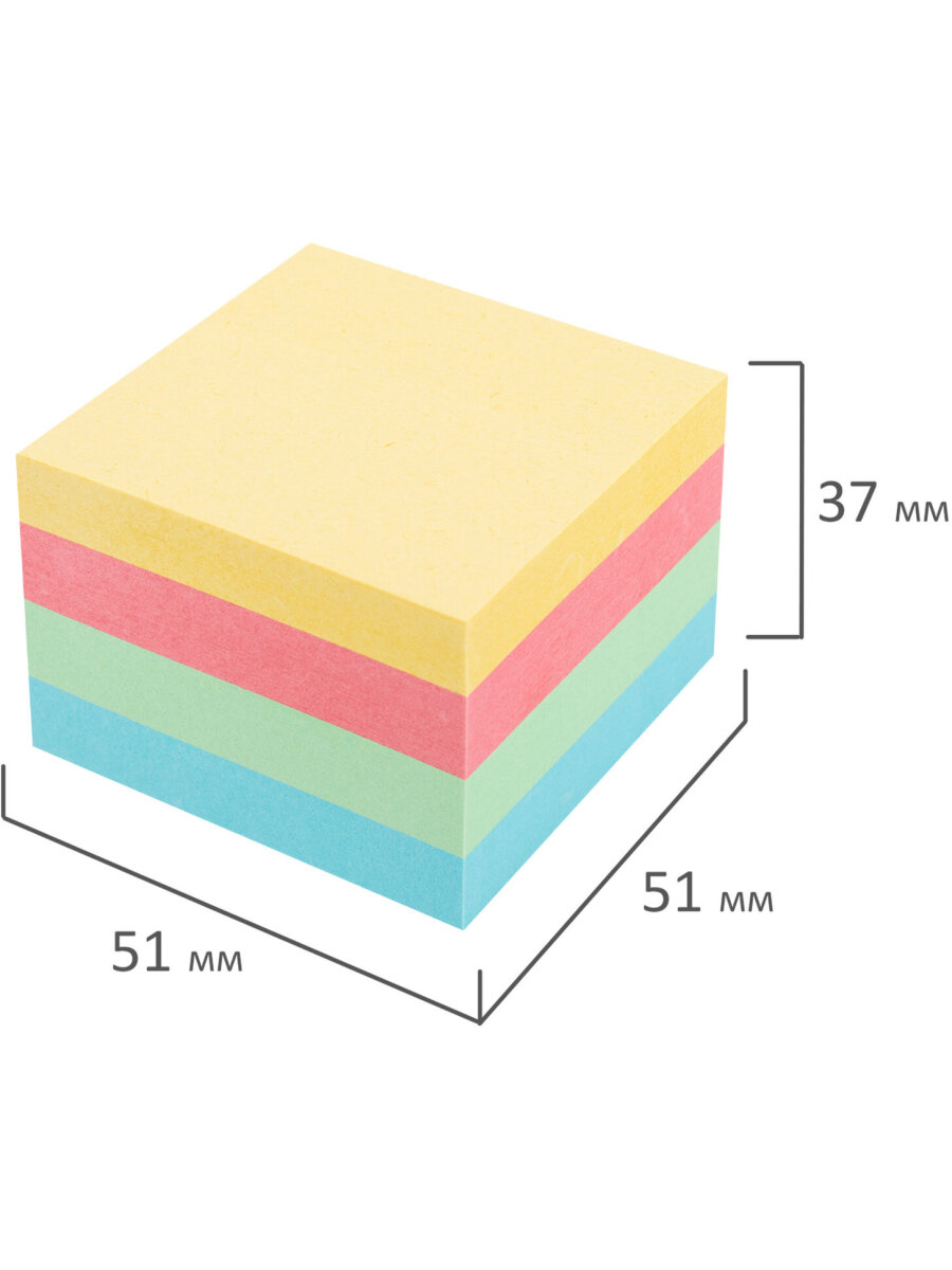 Стикеры для заметок Staff блок бумаги для записей самоклеящийся 400 листов 51х51 мм - фото 7