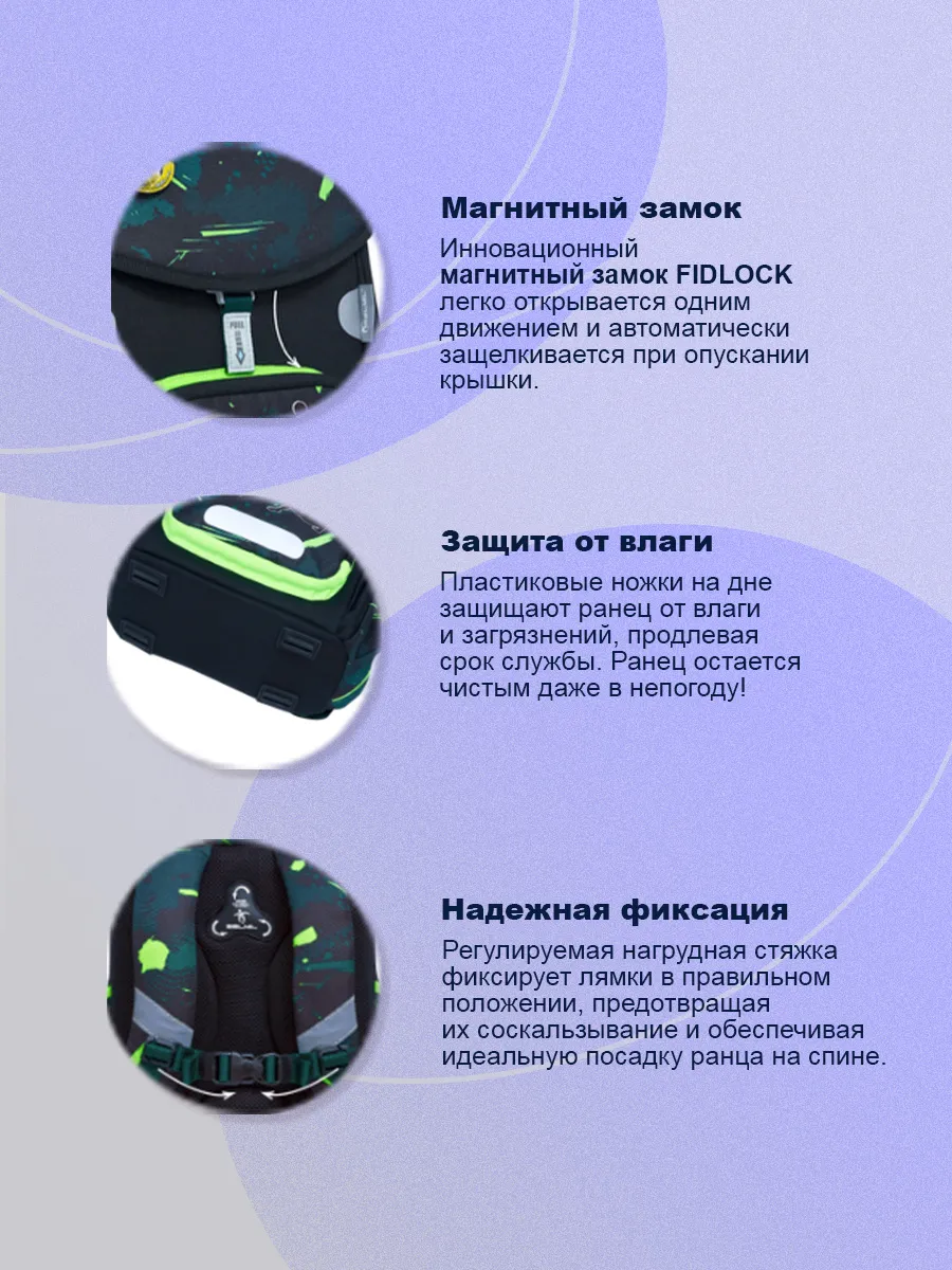 Ранец BELMIL Pixel Field - фото 4