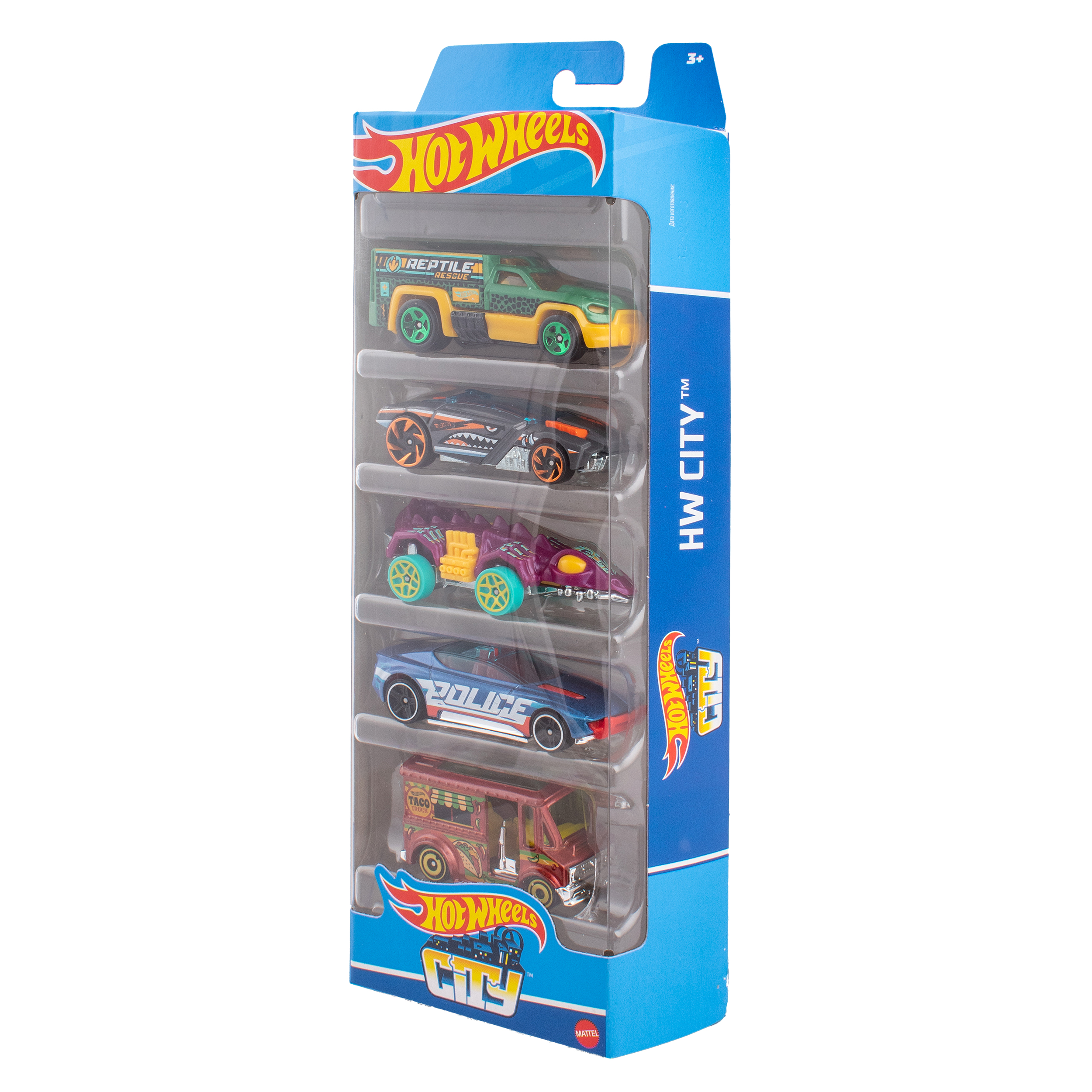 Автомобиль Hot Wheels Набор HW City 5 машинок 1806(HTV39) - фото 3