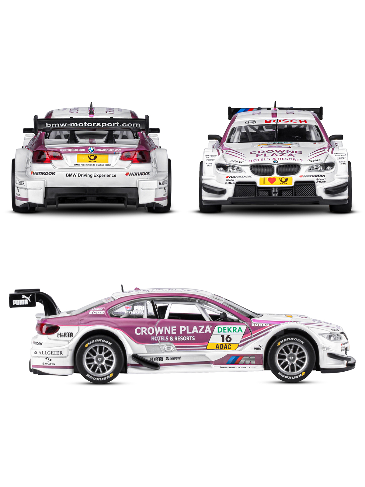 Автомобиль АВТОпанорама BMW M3 DTM 1:32 JB1251304 - фото 5