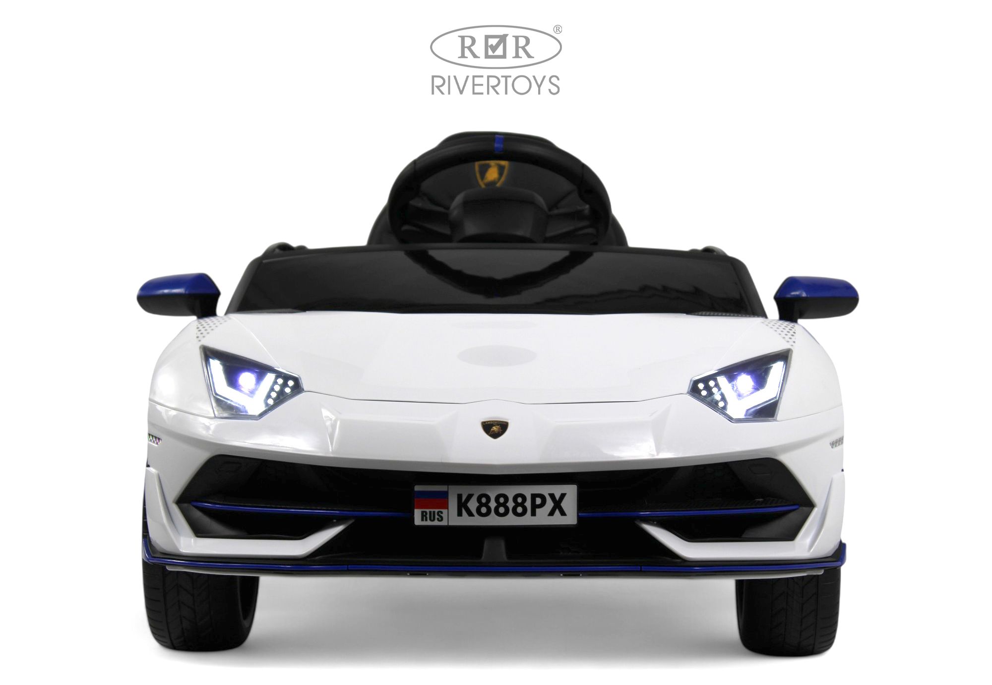 Электромобиль RIVERTOYS K888PX-WHITE С пультом ДУ - фото 6