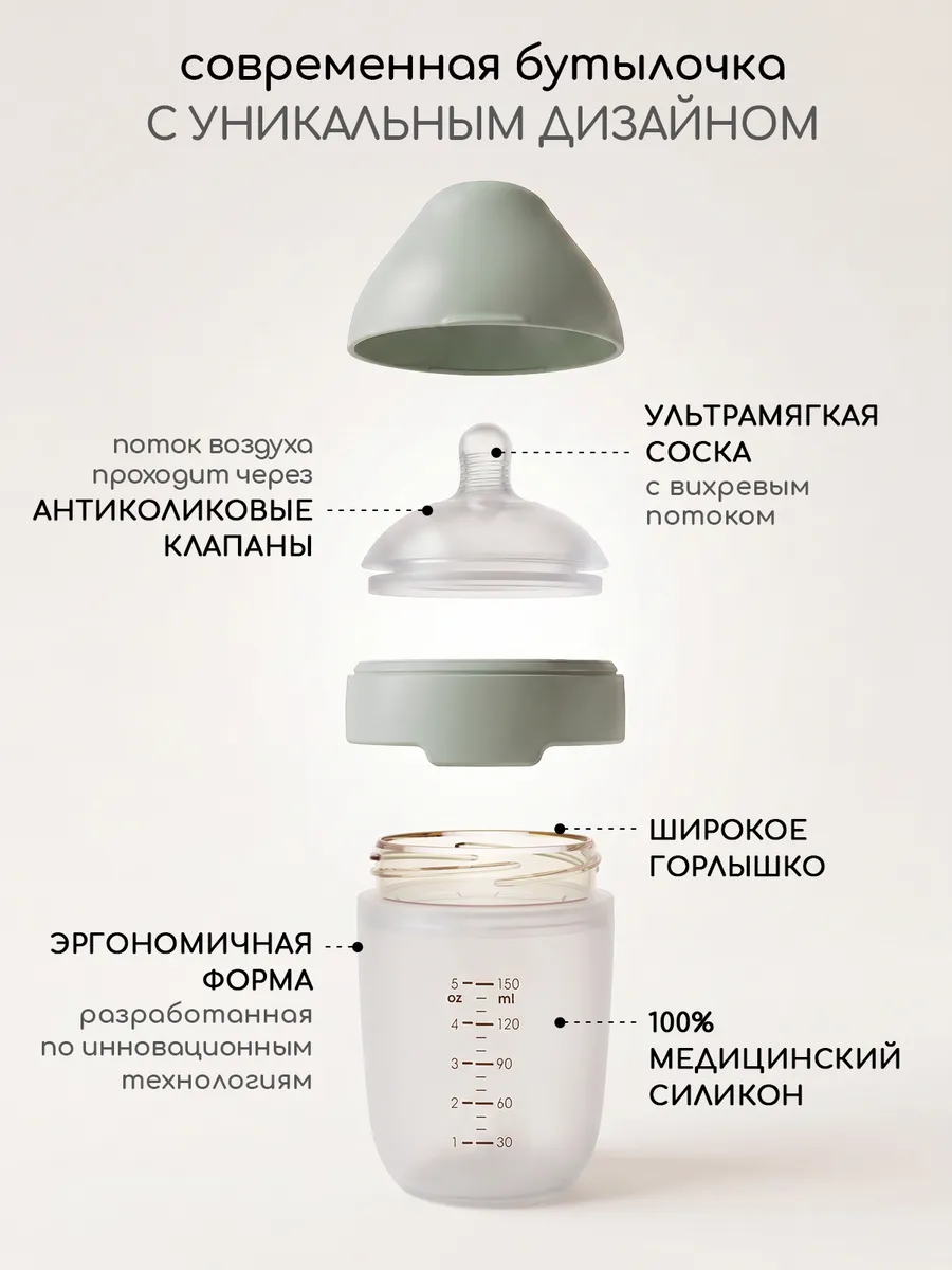 Бутылочка Miyoumi Anti-Colic 150 мл - фото 4