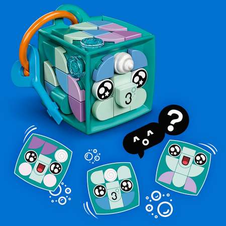 Конструктор LEGO DOTS Брелок Нарвал блочный