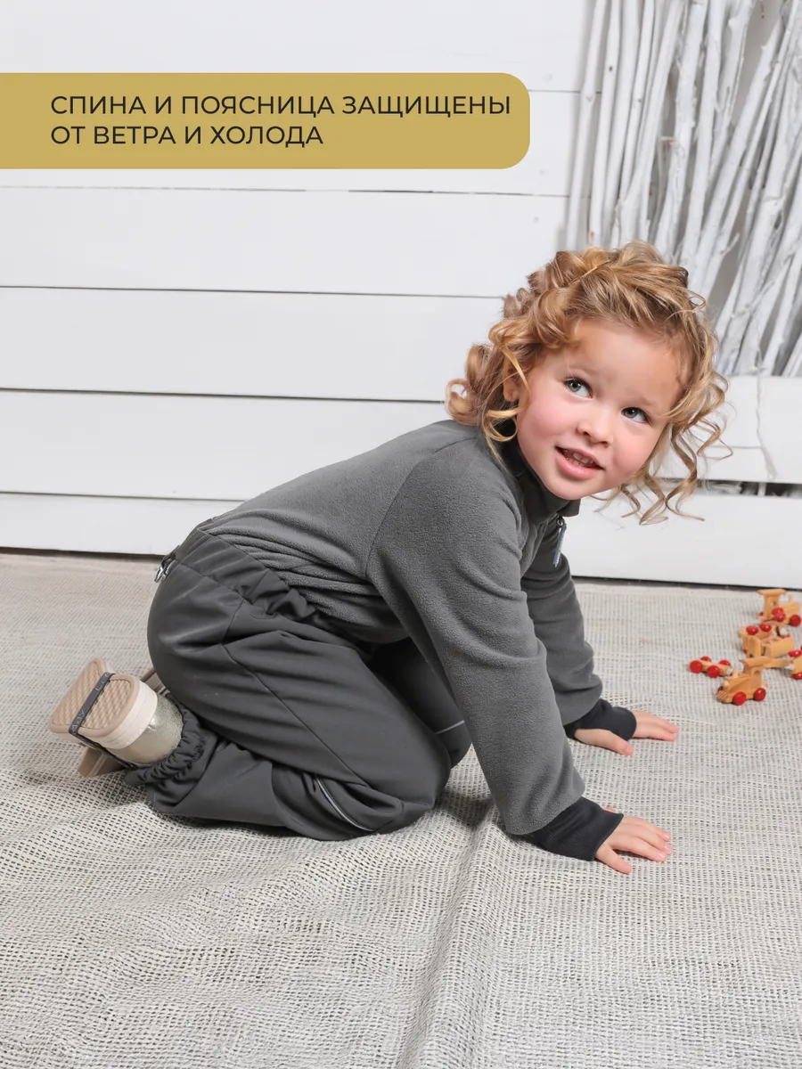 Комбинезон LittleKiddy kombez-mixтемно-серый - фото 6