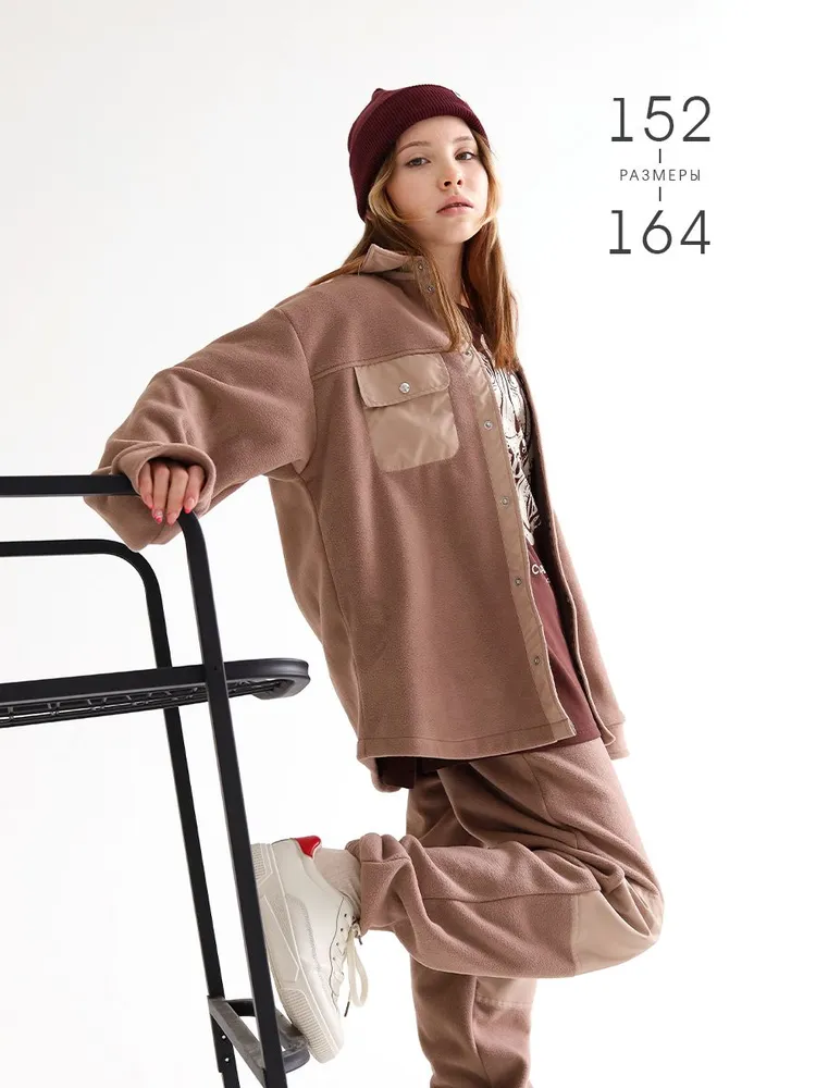 Брюки MINIDINO Т-УБ-016Брюки Флисовые мокко - фото 2