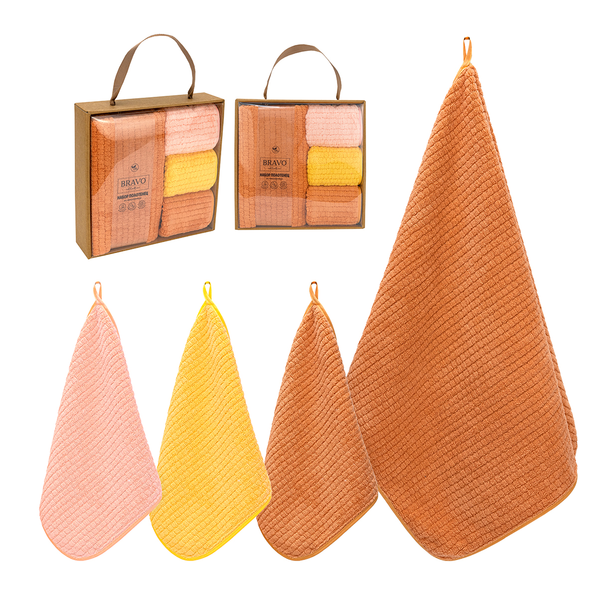 Полотенце BRAVO Гамма 80 x 50 см 4 шт. - фото 6